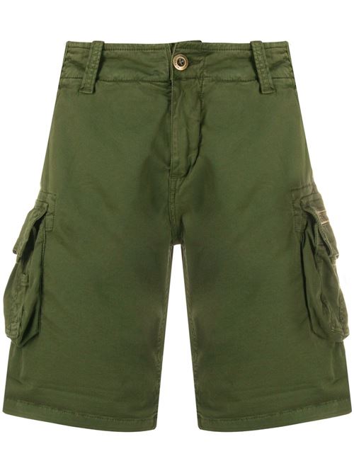 Pantalone cargo uomo Alpha Industries verde militare con patch Alpha Industries | 176203142